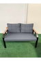 Hanah Home Conjunto de Jardín Nergiz 2+1+1 - Azul Oscuro